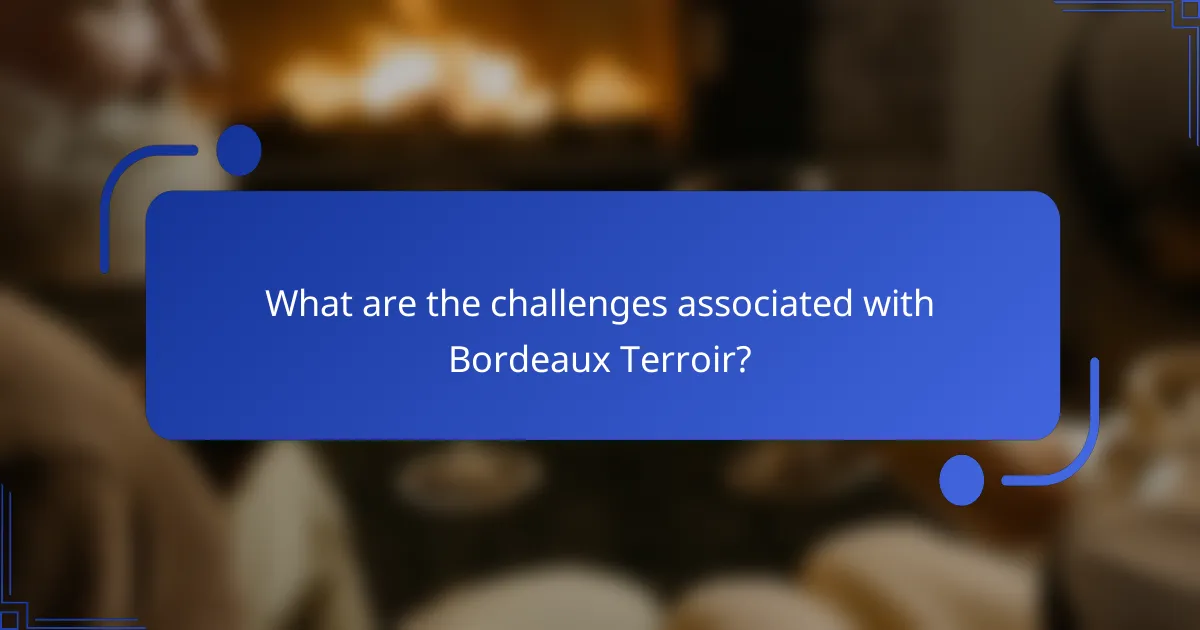 What are the challenges associated with Bordeaux Terroir?